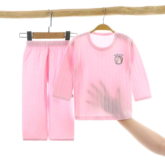 Soft Cotton Kids Pajamas | Pink Unicorn Pajamas | Sleepover Pajamas - Picture 1 of 3